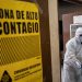 An employee wears protective gear while working at the Azcapotzalco crematorium  in Mexico City, on August 6, 2020, amid the COVID-19 coronavirus pandemic (Photo by PEDRO PARDO / AFP)