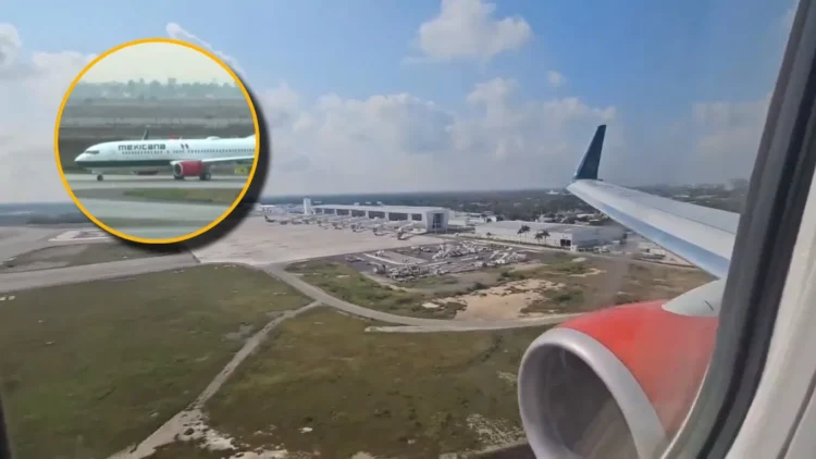 ¡NO LLEGÓ!: ATERRIZA EN MÉRIDA PRIMER VUELO DE MEXICANA, CON DESTINO A TULUM; MAL CLIMA, EL MOTIVO