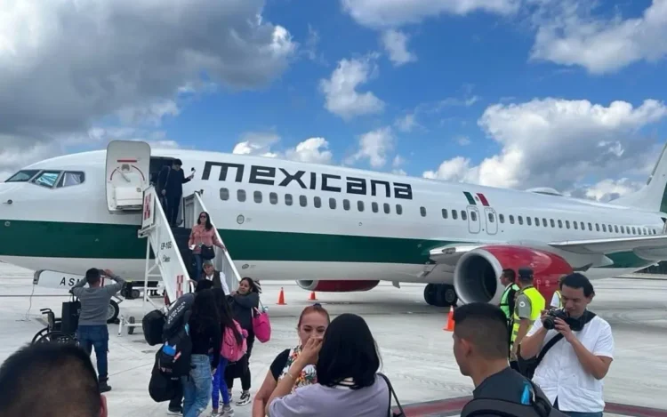 AL FIN, ATERRIZA EN TULUM EL PRIMER VUELO DE MEXICANA DE AVIACIÓN